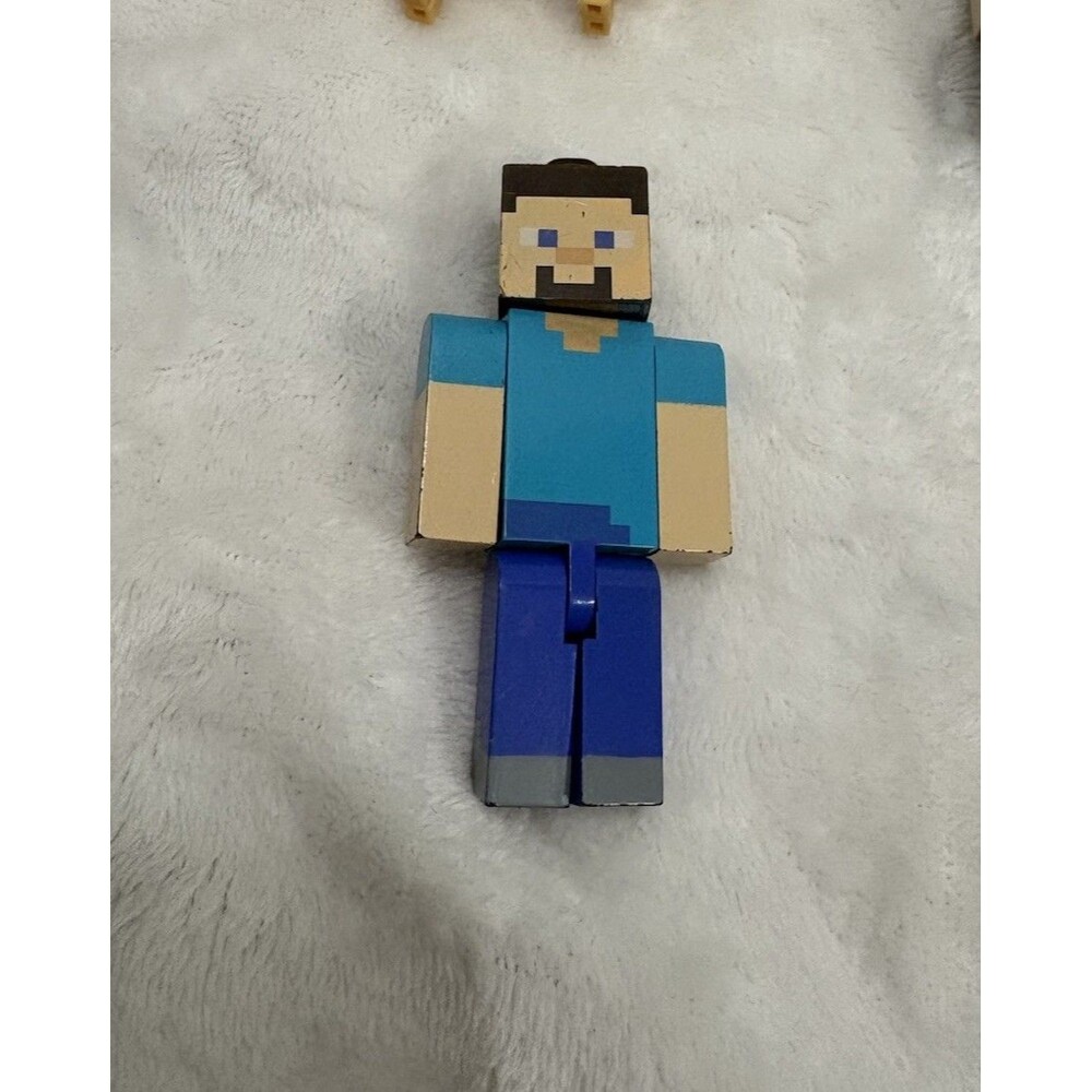 Minecraft Backpack Figure Clips Lot Of 4 (1 No Clip) - Picture 3 of 6